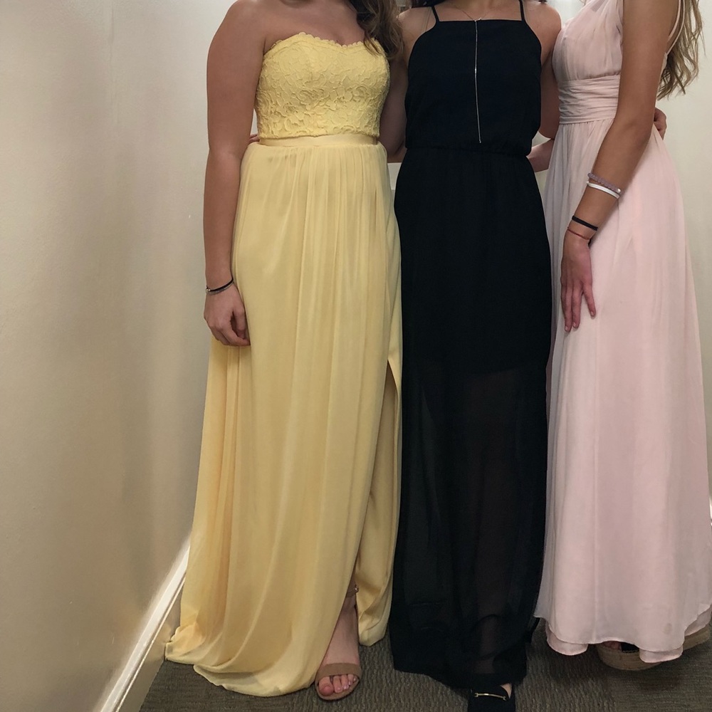 Yellow David’s Bridal Dress